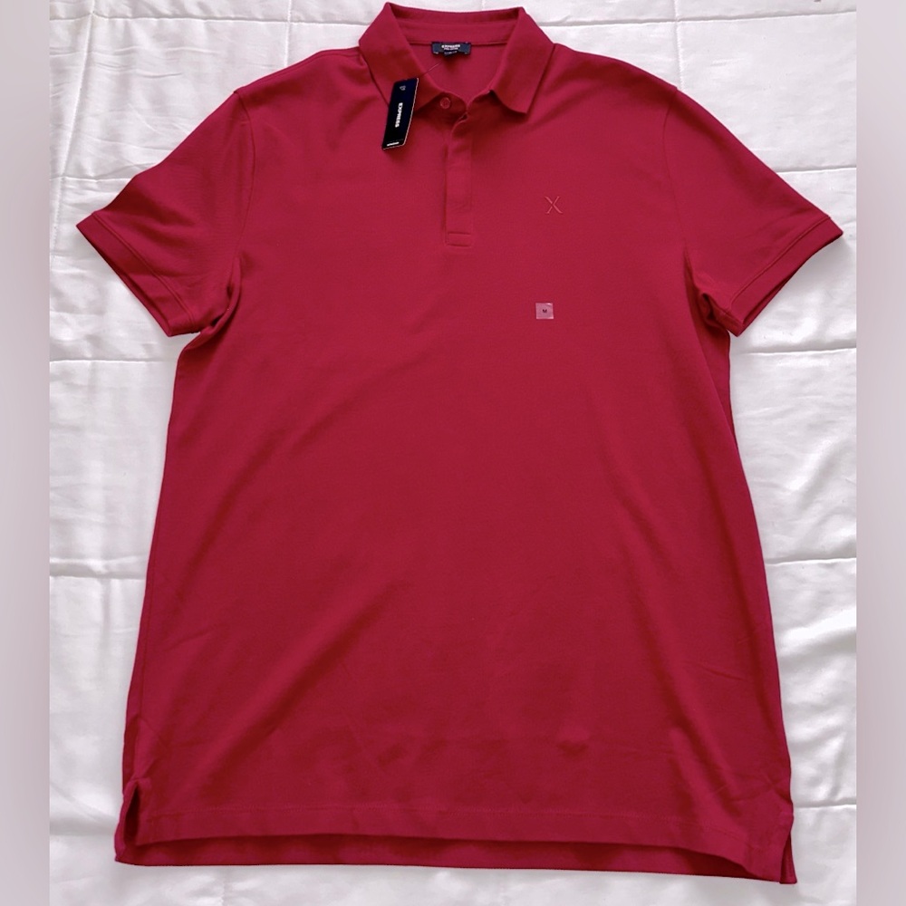 Express Red Polo Shirt Classic Design